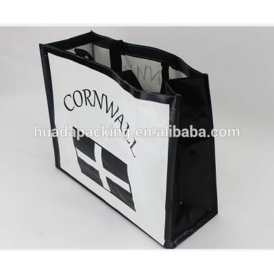 Promotional Eco-friendly black color Non Woven Shopping Bag